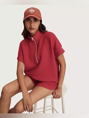 NWT Varley Women's Ritchie Short Sleeve Sweater